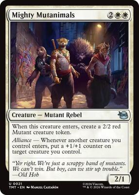 Mighty Mutanimals card from Teenage Mutant Ninja Turtles
