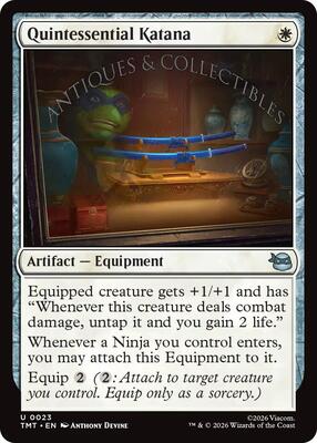 Quintessential Katana card from Teenage Mutant Ninja Turtles