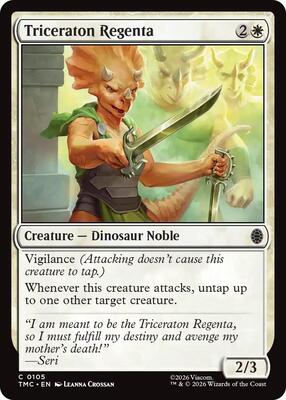 Triceraton Regenta card from Commander: Teenage Mutant Ninja Turtles