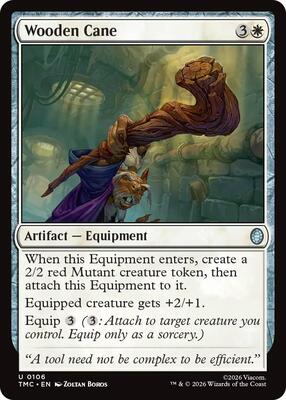 Wooden Cane card from Commander: Teenage Mutant Ninja Turtles