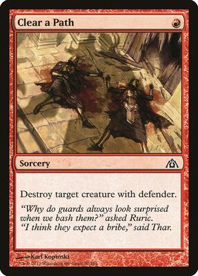 Clear a Path card from Dragon's Maze