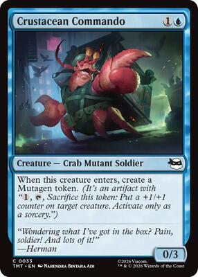 Crustacean Commando card from Teenage Mutant Ninja Turtles