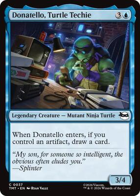 Donatello, Turtle Techie card from Teenage Mutant Ninja Turtles