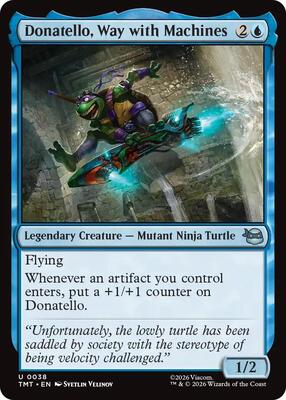 Donatello, Way with Machines card from Teenage Mutant Ninja Turtles