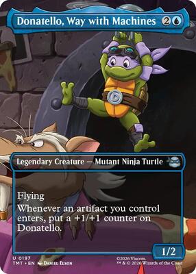 Donatello, Way with Machines (Borderless) card from Teenage Mutant Ninja Turtles