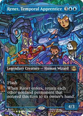 Renet, Temporal Apprentice (Borderless) card from Teenage Mutant Ninja Turtles