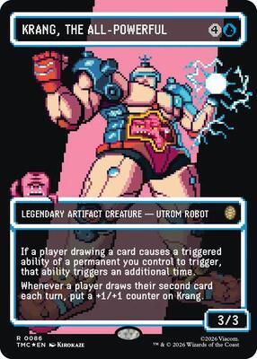Krang, the All-Powerful (Borderless) (Surge Foil) card from Commander: Teenage Mutant Ninja Turtles