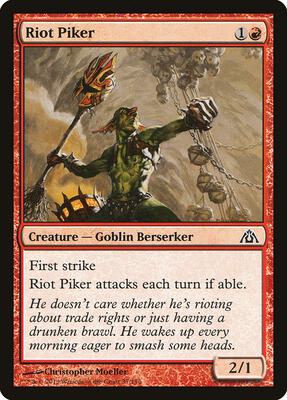Riot Piker card from Dragon's Maze