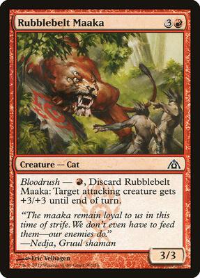 Rubblebelt Maaka card from Dragon's Maze