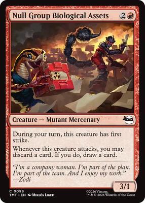 Null Group Biological Assets card from Teenage Mutant Ninja Turtles