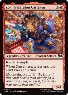 Zog, Triceraton Castaway card from Teenage Mutant Ninja Turtles