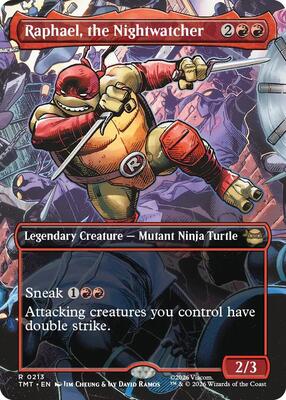 Raphael, the Nightwatcher (Borderless) card from Teenage Mutant Ninja Turtles