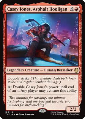 Casey Jones, Asphalt Hooligan card from Commander: Teenage Mutant Ninja Turtles