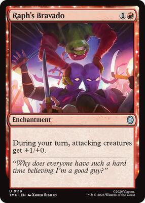 Raph's Bravado card from Commander: Teenage Mutant Ninja Turtles