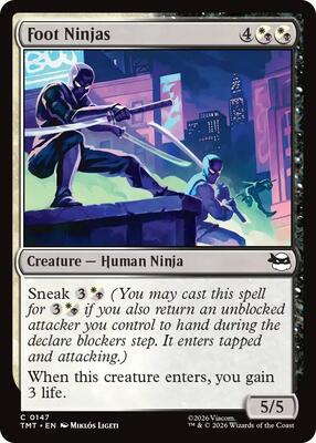 Foot Ninjas card from Teenage Mutant Ninja Turtles