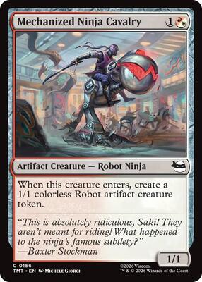 Mechanized Ninja Cavalry card from Teenage Mutant Ninja Turtles