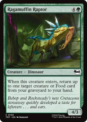 Ragamuffin Raptor card from Teenage Mutant Ninja Turtles
