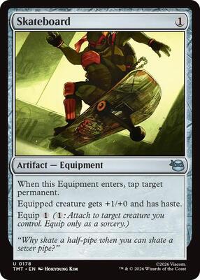 Skateboard card from Teenage Mutant Ninja Turtles
