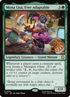 Mona Lisa, Ever Adaptable card from Commander: Teenage Mutant Ninja Turtles