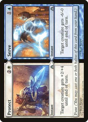 Protect // Serve card from Dragon's Maze