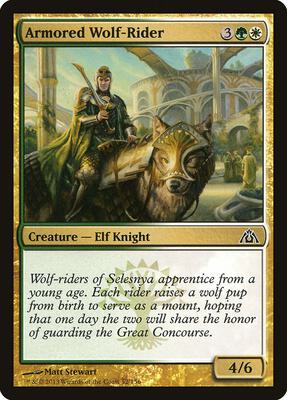 Armored Wolf-Rider card from Dragon's Maze