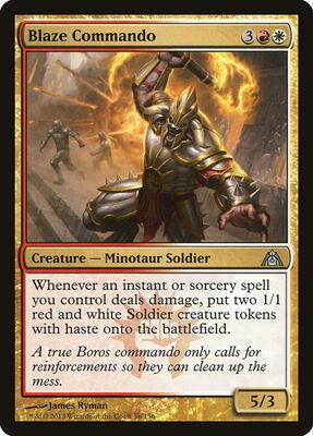 Blaze Commando card from Dragon's Maze