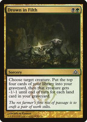 Drown in Filth card from Dragon's Maze