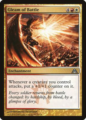 Gleam of Battle card from Dragon's Maze