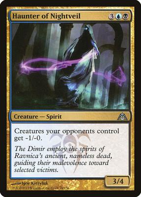 Haunter of Nightveil card from Dragon's Maze