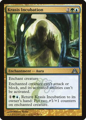 Krasis Incubation card from Dragon's Maze