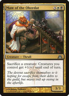 Maw of the Obzedat card from Dragon's Maze