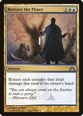 Restore the Peace card from Dragon's Maze