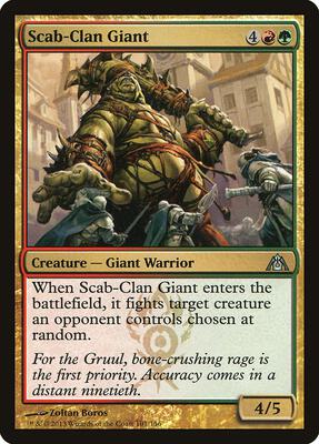 Scab-Clan Giant card from Dragon's Maze