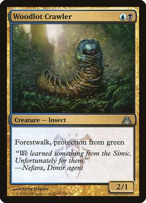 Woodlot Crawler card from Dragon's Maze