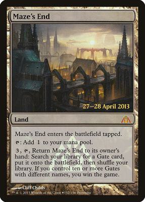 Maze's End card from Prerelease Cards
