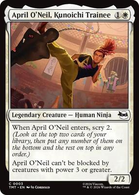 April O'Neil, Kunoichi Trainee card from Teenage Mutant Ninja Turtles