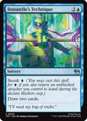 Donatello's Technique card from Teenage Mutant Ninja Turtles