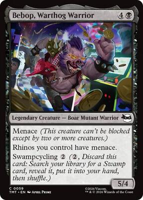 Bebop, Warthog Warrior card from Teenage Mutant Ninja Turtles