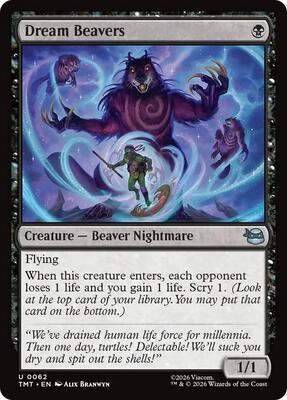 Dream Beavers card from Teenage Mutant Ninja Turtles
