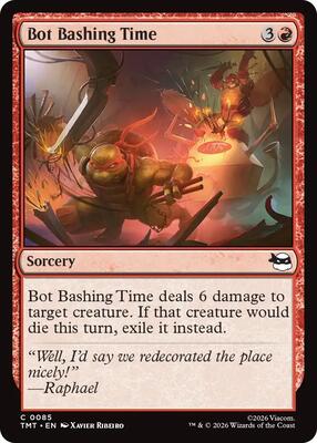 Bot Bashing Time card from Teenage Mutant Ninja Turtles