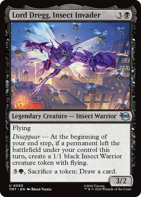 Lord Dregg, Insect Invader card from Teenage Mutant Ninja Turtles