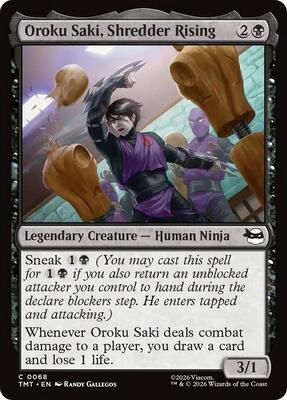 Oroku Saki, Shredder Rising card from Teenage Mutant Ninja Turtles