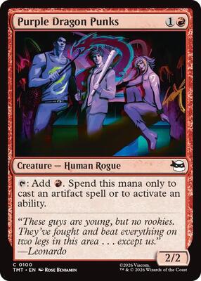Purple Dragon Punks card from Teenage Mutant Ninja Turtles