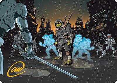 The Last Ronin's Technique Art Card (Gold-Stamped Signature) card from Art Series: Teenage Mutant Ninja Turtles