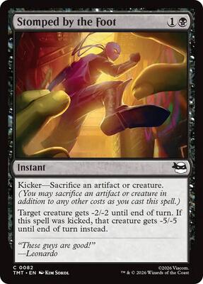 Stomped by the Foot card from Teenage Mutant Ninja Turtles