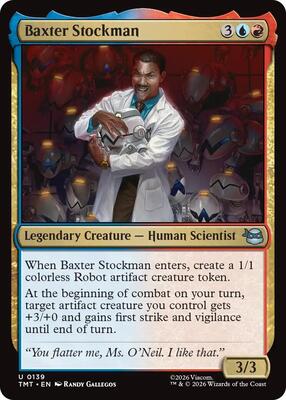 Baxter Stockman card from Teenage Mutant Ninja Turtles