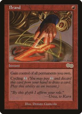Brand card from Urza's Saga