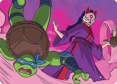 Kitsune's Technique Art Card card from Art Series: Teenage Mutant Ninja Turtles