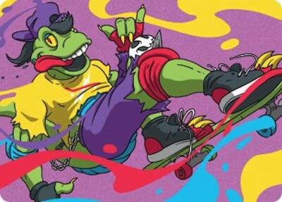 Mondo Gecko Art Card card from Art Series: Teenage Mutant Ninja Turtles
