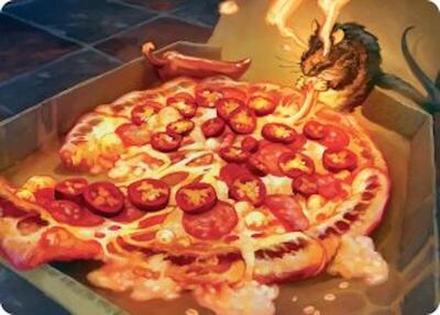 Spicy Oatmeal Pizza Art Card card from Art Series: Teenage Mutant Ninja Turtles